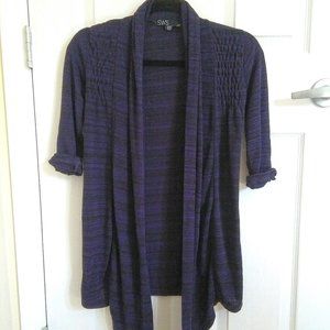 Half Sleeve Waterfall Knit Cardigan